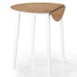 vidaXL Set mesa y sillas de bar 5 piezas madera maciza natural blanca