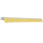 vidaXL Toldo plegable de operación manual 600 cm amarillo y blanco