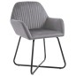 vidaXL Sillas de comedor 4 unidades de terciopelo gris vidaXL Sillas de comedor 4 unidades de terciopelo gris