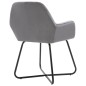 vidaXL Sillas de comedor 4 unidades de terciopelo gris vidaXL Sillas de comedor 4 unidades de terciopelo gris