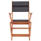vidaXL Set de comedor para jardín 7 pzas madera maciza eucalipto negro vidaXL Set de comedor para jardín 7 pzas madera maciza eucalipto negro