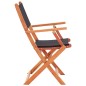 vidaXL Set de comedor para jardín 7 pzas madera maciza eucalipto negro vidaXL Set de comedor para jardín 7 pzas madera maciza eucalipto negro