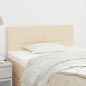 vidaXL Cabecero de tela color crema 100x5x78/88 cm vidaXL Cabecero de tela color crema 100x5x78/88 cm