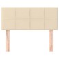 vidaXL Cabecero de tela color crema 100x5x78/88 cm vidaXL Cabecero de tela color crema 100x5x78/88 cm