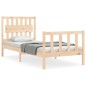 vidaXL Estructura de cama con cabecero madera maciza vidaXL Estructura de cama con cabecero madera maciza