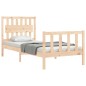 vidaXL Estructura de cama con cabecero madera maciza vidaXL Estructura de cama con cabecero madera maciza