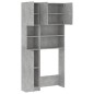 vidaXL Mueble para lavadora madera de ingeniería gris hormigón vidaXL Mueble para lavadora madera de ingeniería gris hormigón