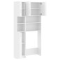 vidaXL Mueble para lavadora madera de ingeniería blanco brillo vidaXL Mueble para lavadora madera de ingeniería blanco brillo