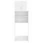 vidaXL Mueble para lavadora madera de ingeniería blanco brillo vidaXL Mueble para lavadora madera de ingeniería blanco brillo