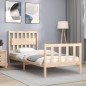 vidaXL Estructura de cama con cabecero madera maciza vidaXL Estructura de cama con cabecero madera maciza