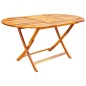 vidaXL Set comedor de jardín plegable 9 piezas madera maciza de acacia vidaXL Set comedor de jardín plegable 9 piezas madera maciza de acacia
