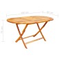 vidaXL Set comedor de jardín plegable 9 piezas madera maciza de acacia vidaXL Set comedor de jardín plegable 9 piezas madera maciza de acacia