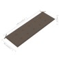 vidaXL Banco de jardín 3 plazas madera maciza eucalipto y cojín 150 cm vidaXL Banco de jardín 3 plazas madera maciza eucalipto y cojín 150 cm