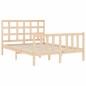 vidaXL Estructura de cama con cabecero madera maciza 140x190 cm vidaXL Estructura de cama con cabecero madera maciza 140x190 cm