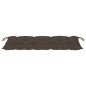 vidaXL Banco de jardín madera maciza teca con cojín gris taupe 120 cm vidaXL Banco de jardín madera maciza teca con cojín gris taupe 120 cm