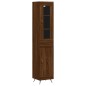 vidaXL Aparador alto madera contrachapada roble marrón 34,5x34x180 cm vidaXL Aparador alto madera contrachapada roble marrón 34,5x34x180 cm