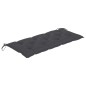 vidaXL Banco de jardín apilable y cojín madera maciza de teca 128,5 cm vidaXL Banco de jardín apilable y cojín madera maciza de teca 128,5 cm