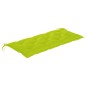 vidaXL Banco de jardín apilable y cojín madera maciza de teca 128,5 cm vidaXL Banco de jardín apilable y cojín madera maciza de teca 128,5 cm