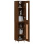 vidaXL Aparador alto madera contrachapada roble marrón 34,5x34x180 cm vidaXL Aparador alto madera contrachapada roble marrón 34,5x34x180 cm