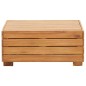 vidaXL Muebles de jardín 6 pzas y cojines madera acacia blanco crema 
