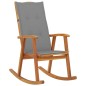 vidaXL Silla mecedora con cojines madera maciza de acacia vidaXL Silla mecedora con cojines madera maciza de acacia
