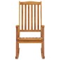 vidaXL Silla mecedora con cojines madera maciza de acacia vidaXL Silla mecedora con cojines madera maciza de acacia