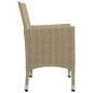 vidaXL Juego de comedor de jardín de 5 piezas beige vidaXL Juego de comedor de jardín de 5 piezas beige