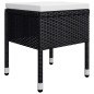 vidaXL Juego de comedor de jardín de 5 piezas negro vidaXL Juego de comedor de jardín de 5 piezas negro