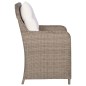 vidaXL Juego de comedor para jardín 5 piezas marrón vidaXL Juego de comedor para jardín 5 piezas marrón