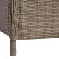 vidaXL Juego de comedor para jardín 5 piezas marrón vidaXL Juego de comedor para jardín 5 piezas marrón