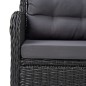 vidaXL Juego de comedor para jardín 5 piezas negro vidaXL Juego de comedor para jardín 5 piezas negro