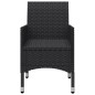 vidaXL Juego de comedor de jardín de 9 piezas negro vidaXL Juego de comedor de jardín de 9 piezas negro