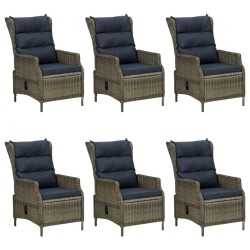 vidaXL Juego de comedor para jardín 7 piezas marrón