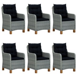 vidaXL Juego de comedor para jardín 9 piezas gris claro
