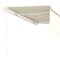 vidaXL Toldo automático retráctil con persiana color crema 4x3 m vidaXL Toldo automático retráctil con persiana color crema 4x3 m