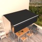 vidaXL Toldo retráctil manual con persiana 5x3 m gris antracita vidaXL Toldo retráctil manual con persiana 5x3 m gris antracita
