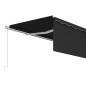 vidaXL Toldo retráctil manual con persiana 5x3 m gris antracita vidaXL Toldo retráctil manual con persiana 5x3 m gris antracita
