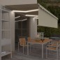 vidaXL Toldo automático con persiana LED sensor de viento crema 6x3 m vidaXL Toldo automático con persiana LED sensor de viento crema 6x3 m