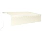 vidaXL Toldo automático con persiana LED sensor de viento crema 6x3 m vidaXL Toldo automático con persiana LED sensor de viento crema 6x3 m
