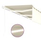 vidaXL Toldo automático con persiana LED sensor de viento crema 6x3 m vidaXL Toldo automático con persiana LED sensor de viento crema 6x3 m