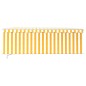 vidaXL Toldo retráctil manual con persiana amarillo y blanco 4,5x3 m