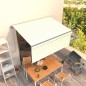 vidaXL Toldo automático retráctil con persiana color crema 3x2,5m vidaXL Toldo automático retráctil con persiana color crema 3x2,5m