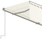 vidaXL Toldo automático retráctil con persiana color crema 3x2,5m vidaXL Toldo automático retráctil con persiana color crema 3x2,5m