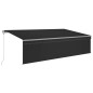 vidaXL Toldo retráctil automático con persiana gris antracita 5x3 m vidaXL Toldo retráctil automático con persiana gris antracita 5x3 m