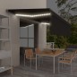 vidaXL Toldo automático persiana LED sensor viento gris antracita 5x3m vidaXL Toldo automático persiana LED sensor viento gris antracita 5x3m
