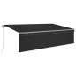 vidaXL Toldo automático persiana LED sensor viento gris antracita 5x3m vidaXL Toldo automático persiana LED sensor viento gris antracita 5x3m