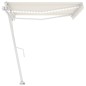 vidaXL Toldo automático con LED sensor de viento crema 400x300 cm vidaXL Toldo automático con LED sensor de viento crema 400x300 cm
