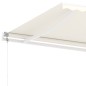 vidaXL Toldo automático con LED sensor de viento crema 400x300 cm vidaXL Toldo automático con LED sensor de viento crema 400x300 cm