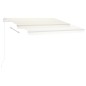 vidaXL Toldo automático con LED sensor de viento color crema 300x250cm vidaXL Toldo automático con LED sensor de viento color crema 300x250cm