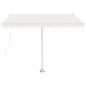 vidaXL Toldo de pie retráctil manual crema 300x250 cm vidaXL Toldo de pie retráctil manual crema 300x250 cm